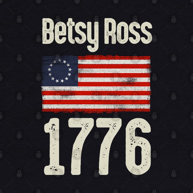 Betsy Ross American Flag 1776 by Designkix